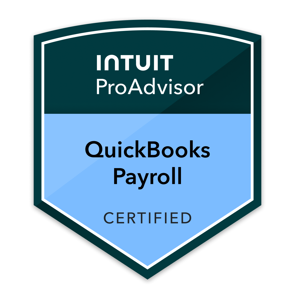 Pisarek Precision Bookkeeping Certified QuickBooks Payroll Specialist Badge